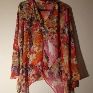 Beautiful multicolor flower blouse